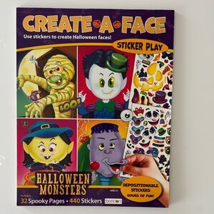 Bendon Create  Face Halloween Monsters Sticker Play Book